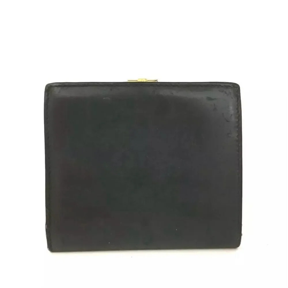 Gucci Black Leather Horseshoe Logo Bifold Wallet Unisex - Picture 6 of 8